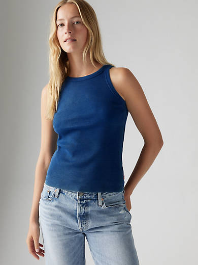 

Майка-борцовка Essential Levi's, цвет Indigo - Blue