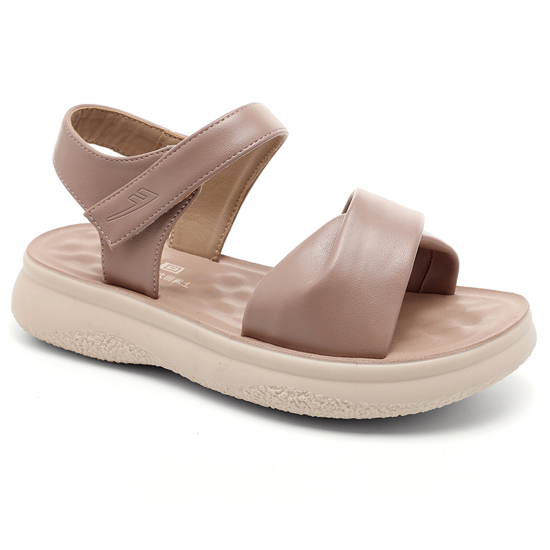 WARRIOR Женские сандалии на одной застежке бежевые, цвет Beige — фото 4