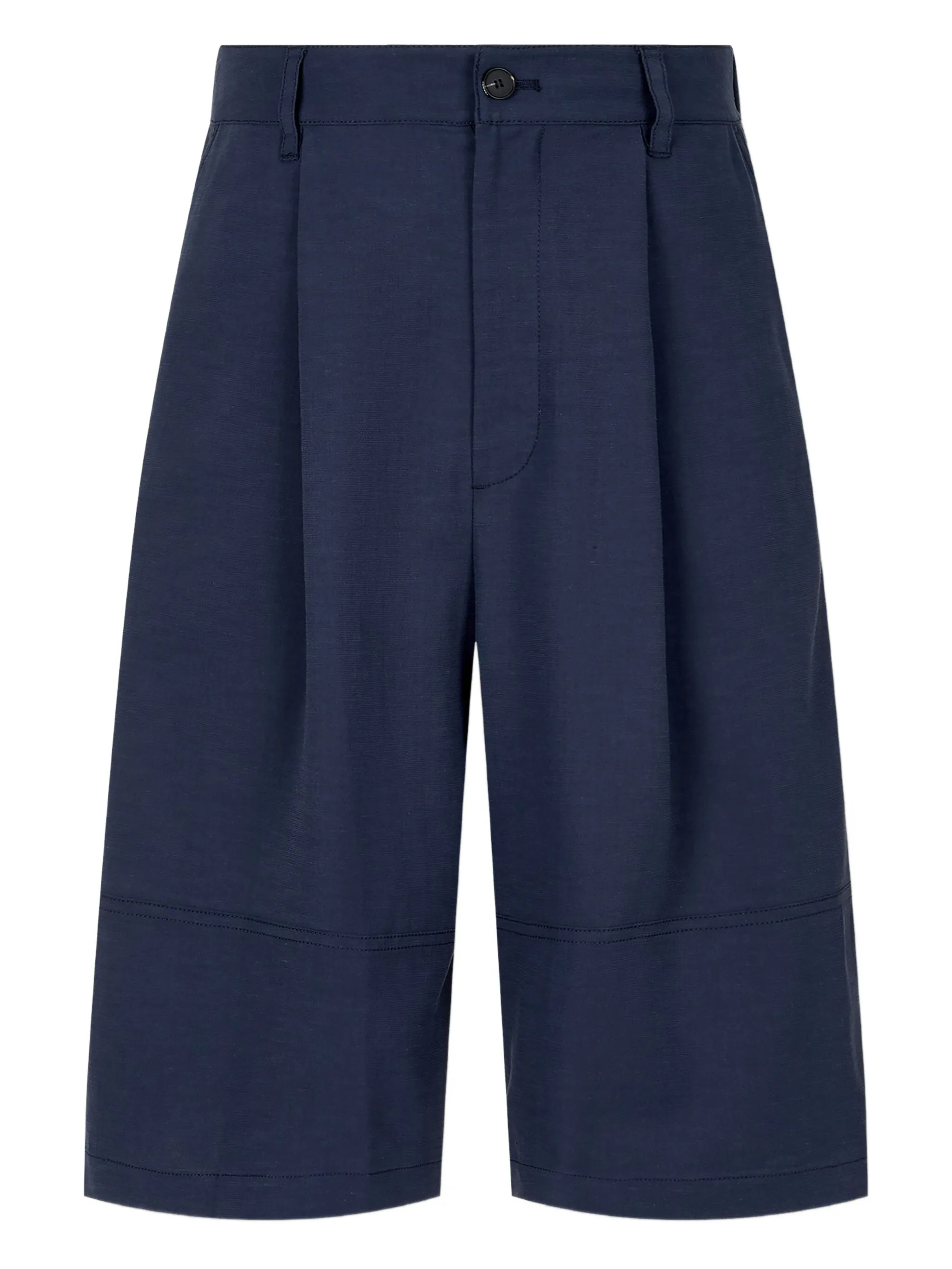 

Шорты строгого кроя со складками Tomboy, синий