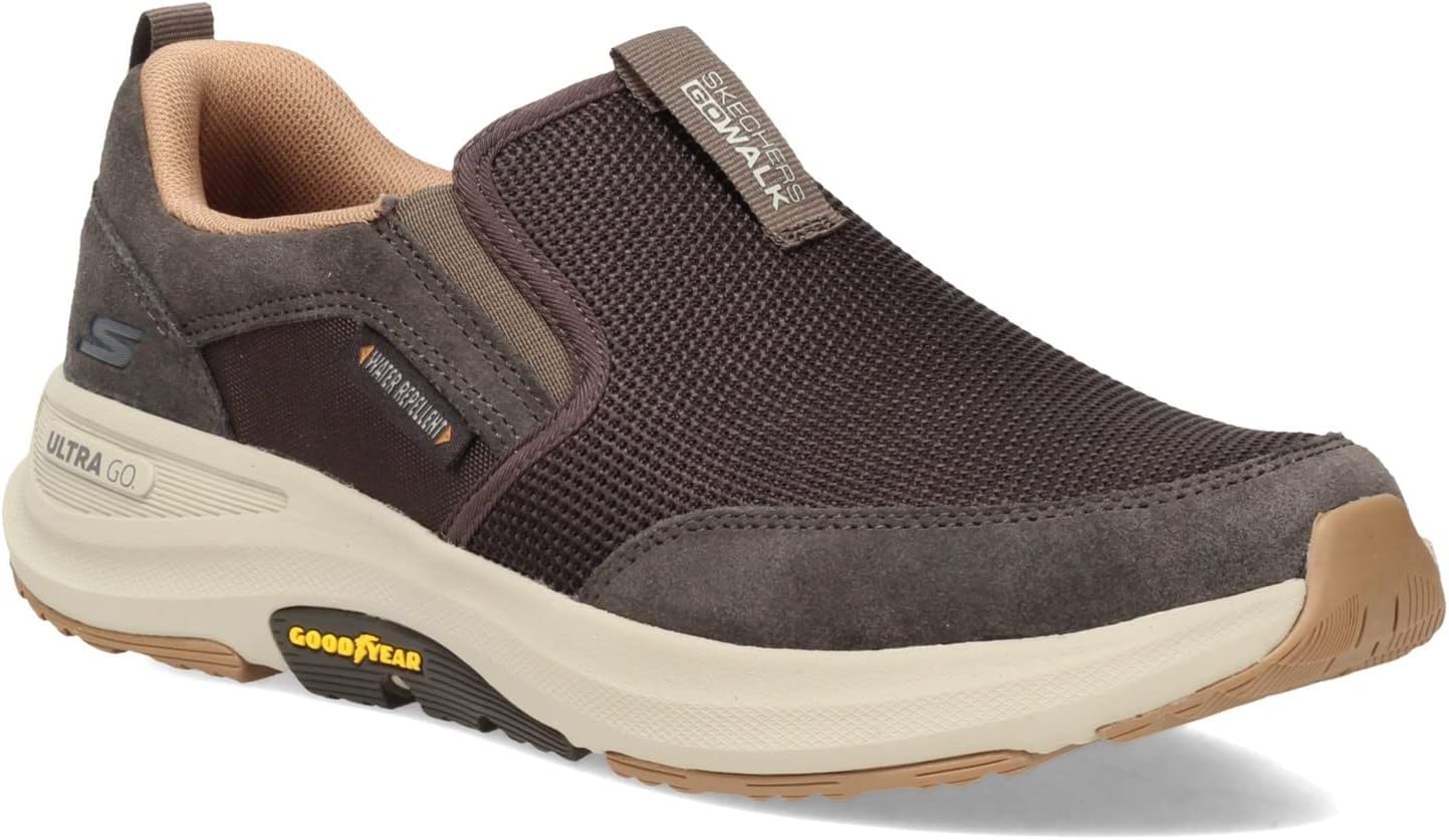 Мужские походные кроссовки Skechers Go Walk Outdoor Andes, коричневый — фото 2