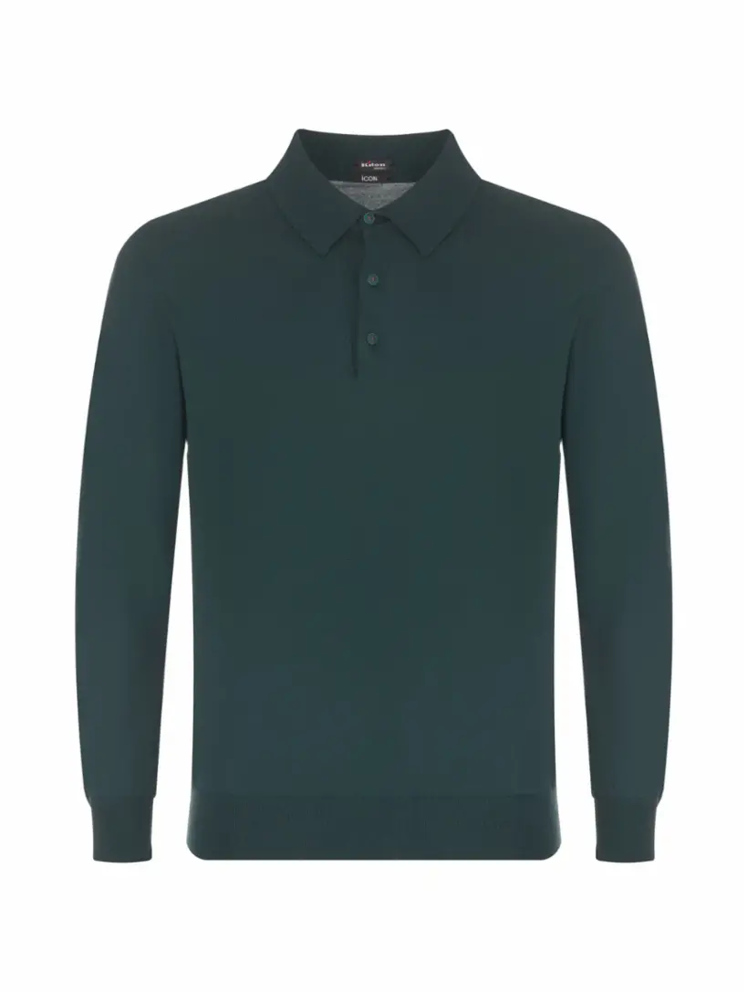 

Хлопковое поло Kiton, зелёный