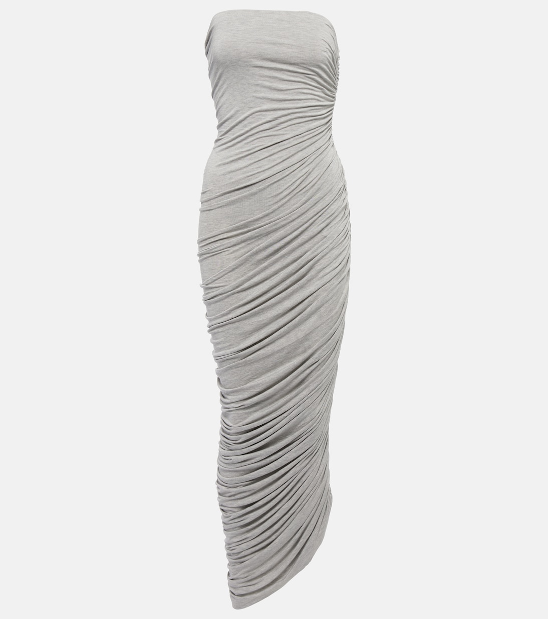 

Платье макси Diana со сборками Norma Kamali, Ligth Grey