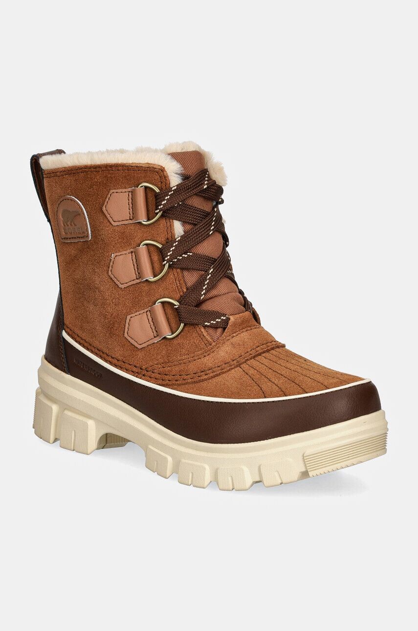 

Кожаные зимние ботинки Sorel TORINO V WP OUTDRY, коричневый