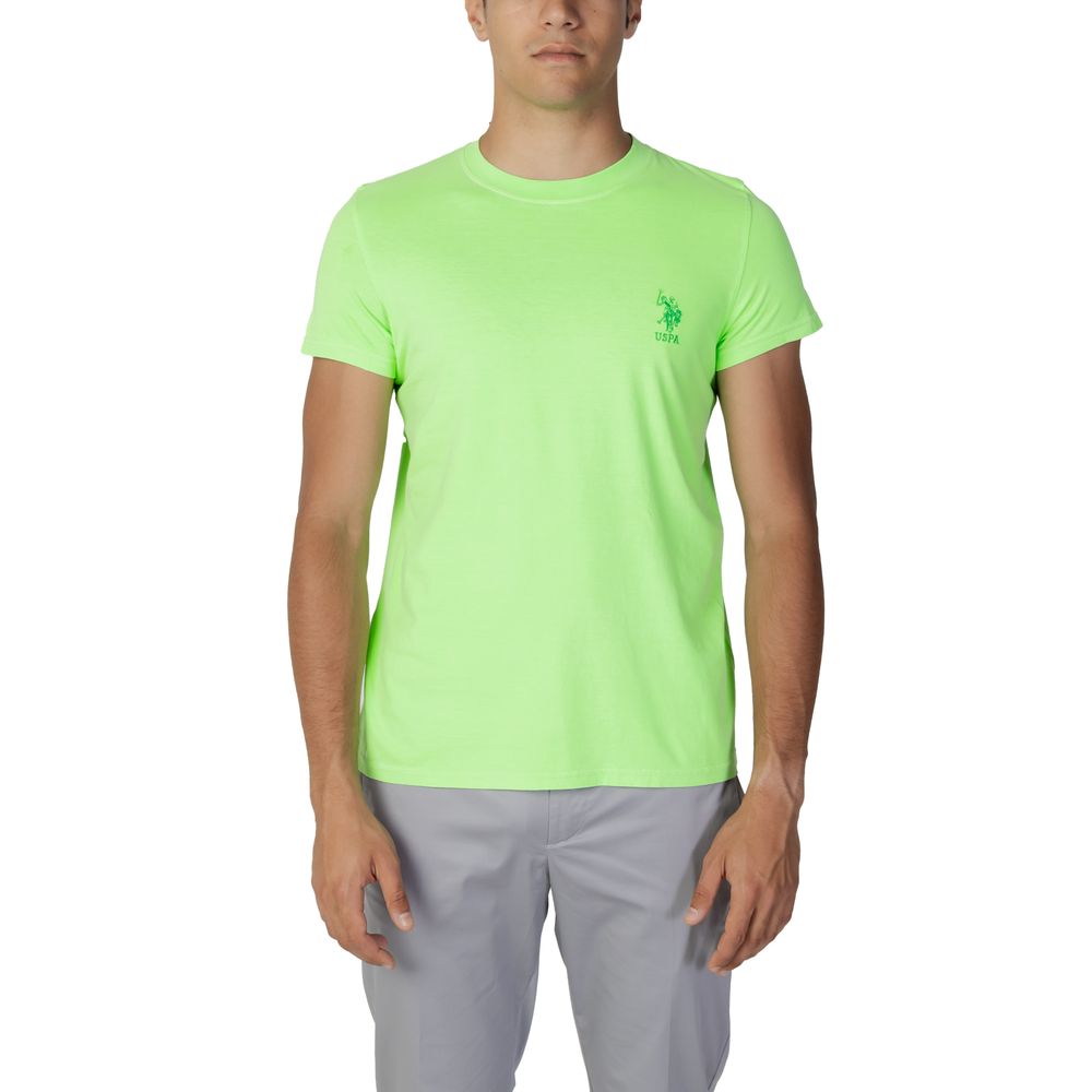 

Зеленая хлопковая футболка U.S. Polo Assn.