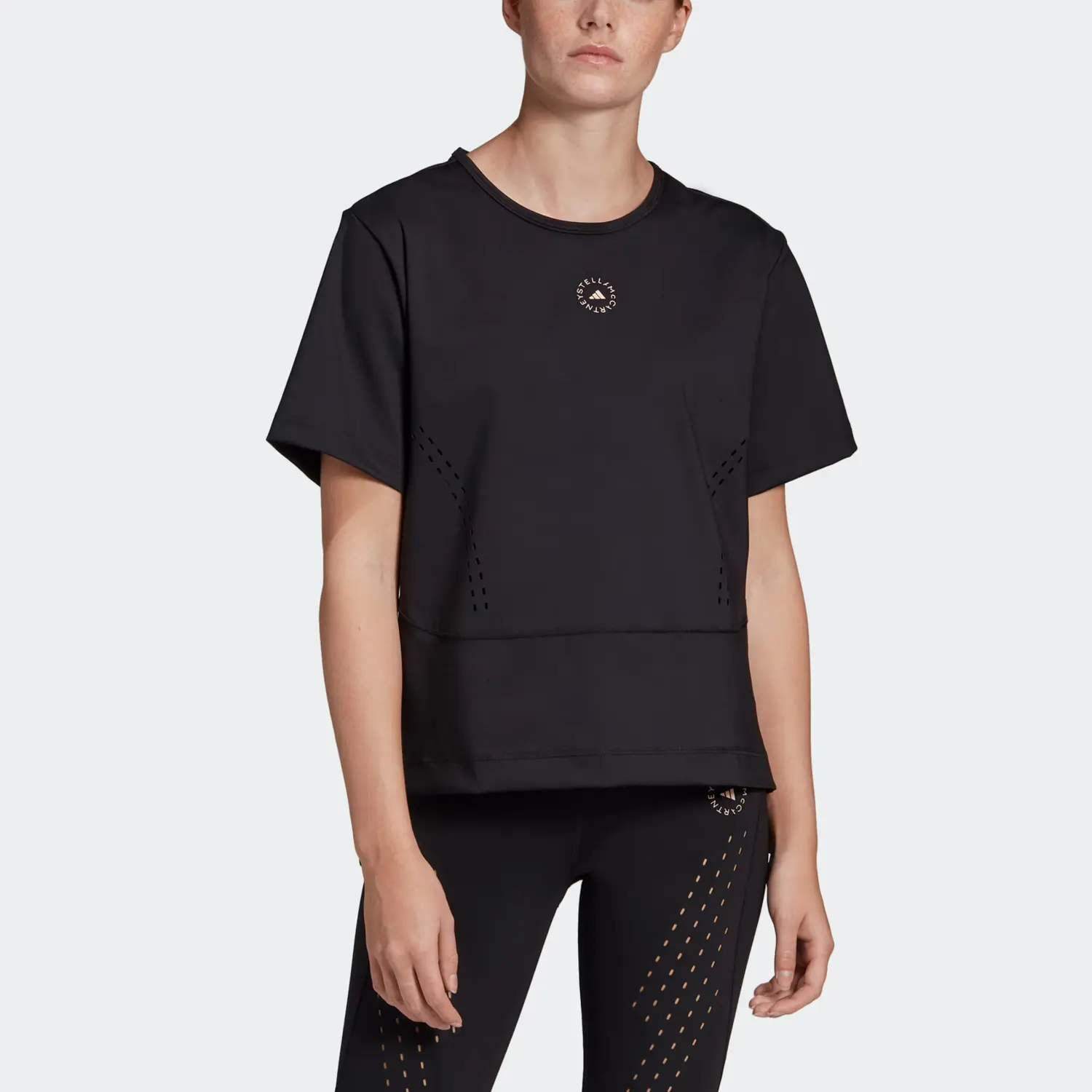 Футболка X Stella McCartney AEROREADY женская черная Adidas — фото 4