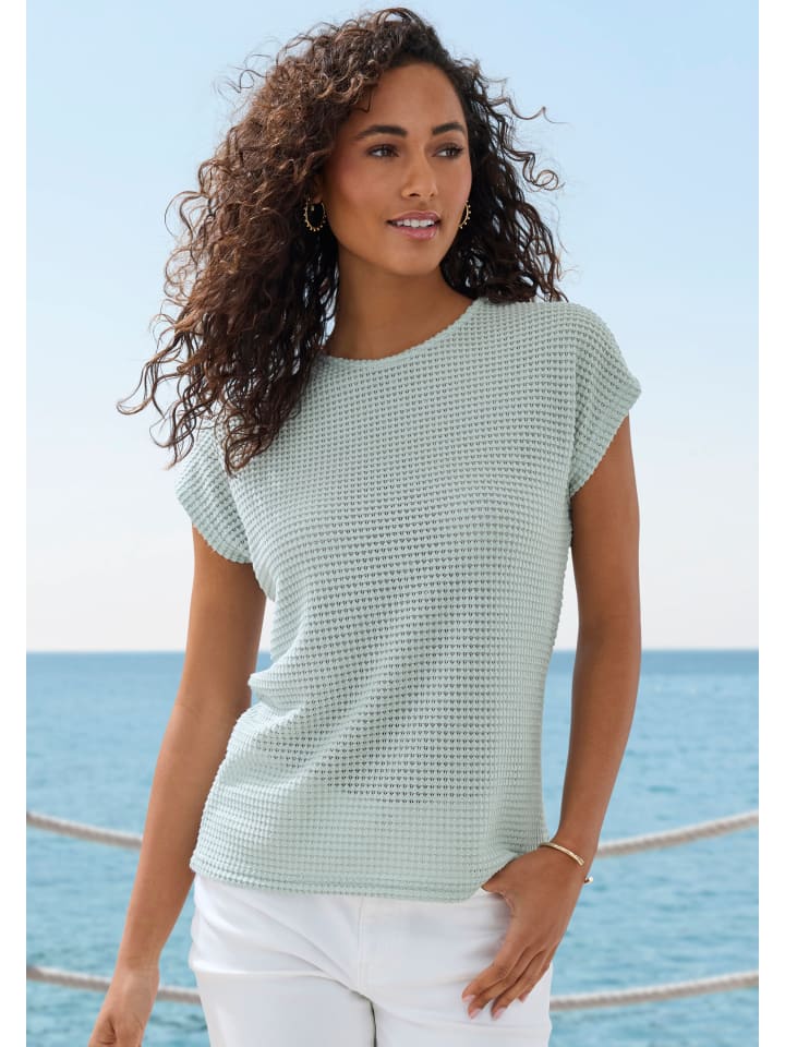 

Рубашка с короткими рукавами в мятно-эвкалиптовом цвете Vivance