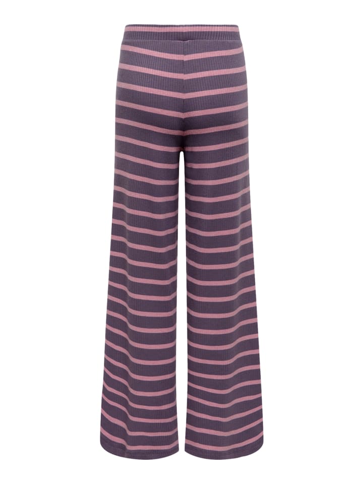 KIDS ONLY Брюки «Ally Striped» фиолетового цвета — фото 2