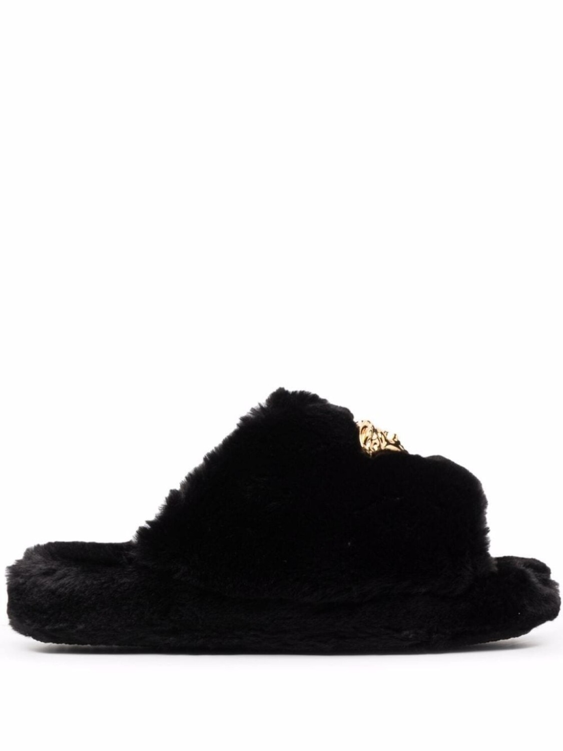 

Versace слиперы Icon из искусственного меха, черный