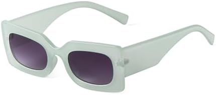 

Модные ретро-солнцезащитные очки в желтых прямоугольных оправах для женщин и мужчин, стильные зеленые солнцезащитные очки с широкой оправой MTZJH, C3 Green Double Gray