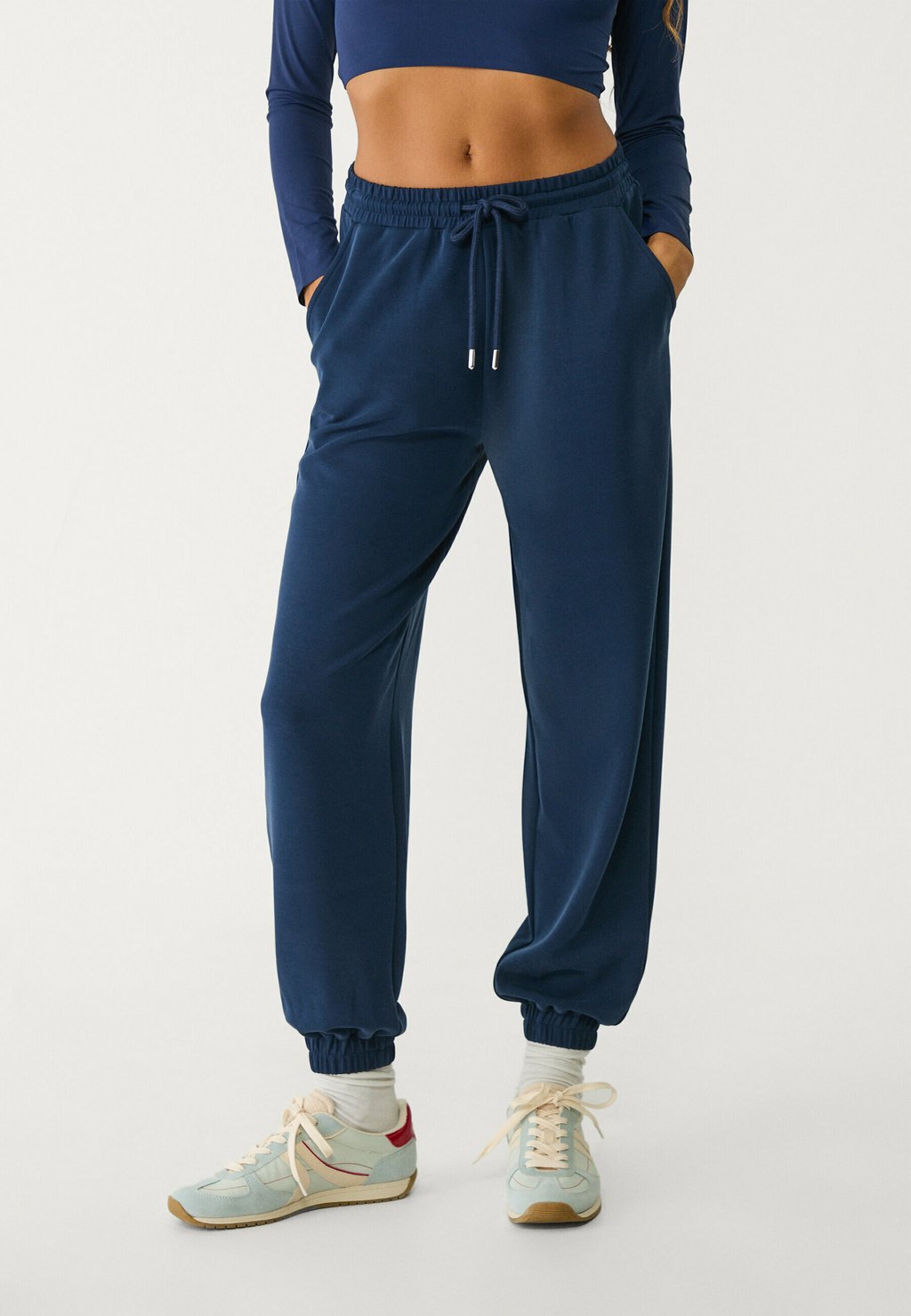 

Спортивные брюки SOFT-TOUCH JOGGERS Stradivarius, темно-синий