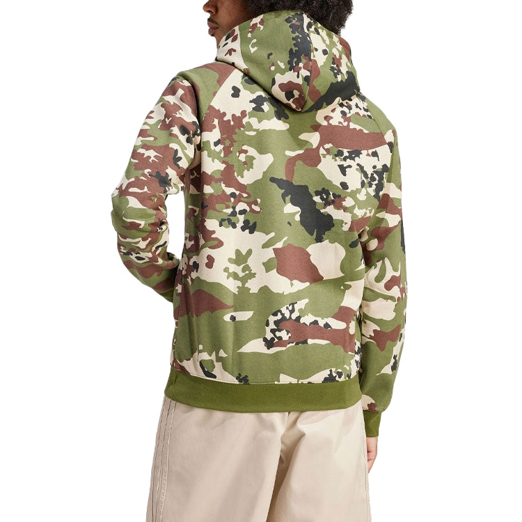 Худи adidas Camo Graphic Hoodie Asia Sizing 'Green', зеленый — фото 3