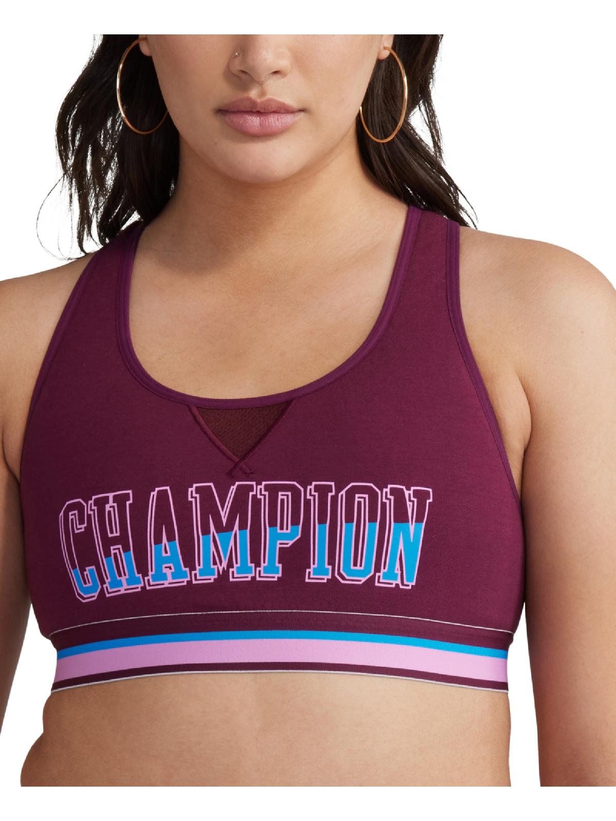 

Женский спортивный бюстгальтер для фитнеса и бега Champion, цвет dark berry