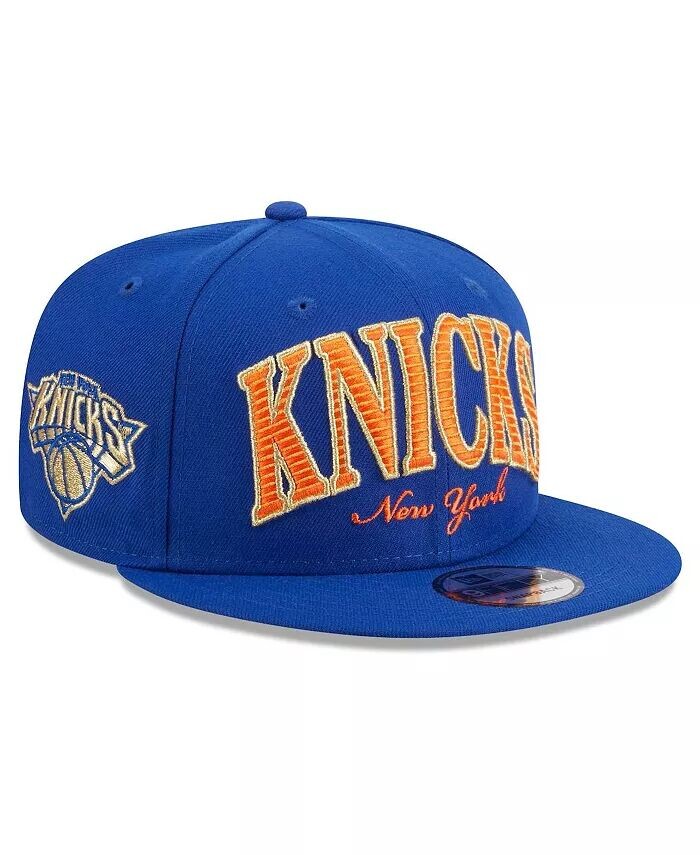 

Мужская синяя бейсболка New York Knicks Golden Tall Text 9FIFTY Snapback New Era, синий