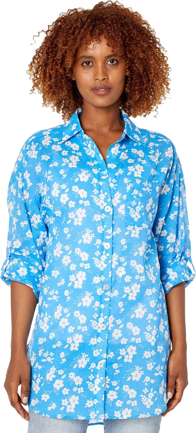 

Купальник Anne Cole Shirt Tail Button-Down, цвет Blue/White