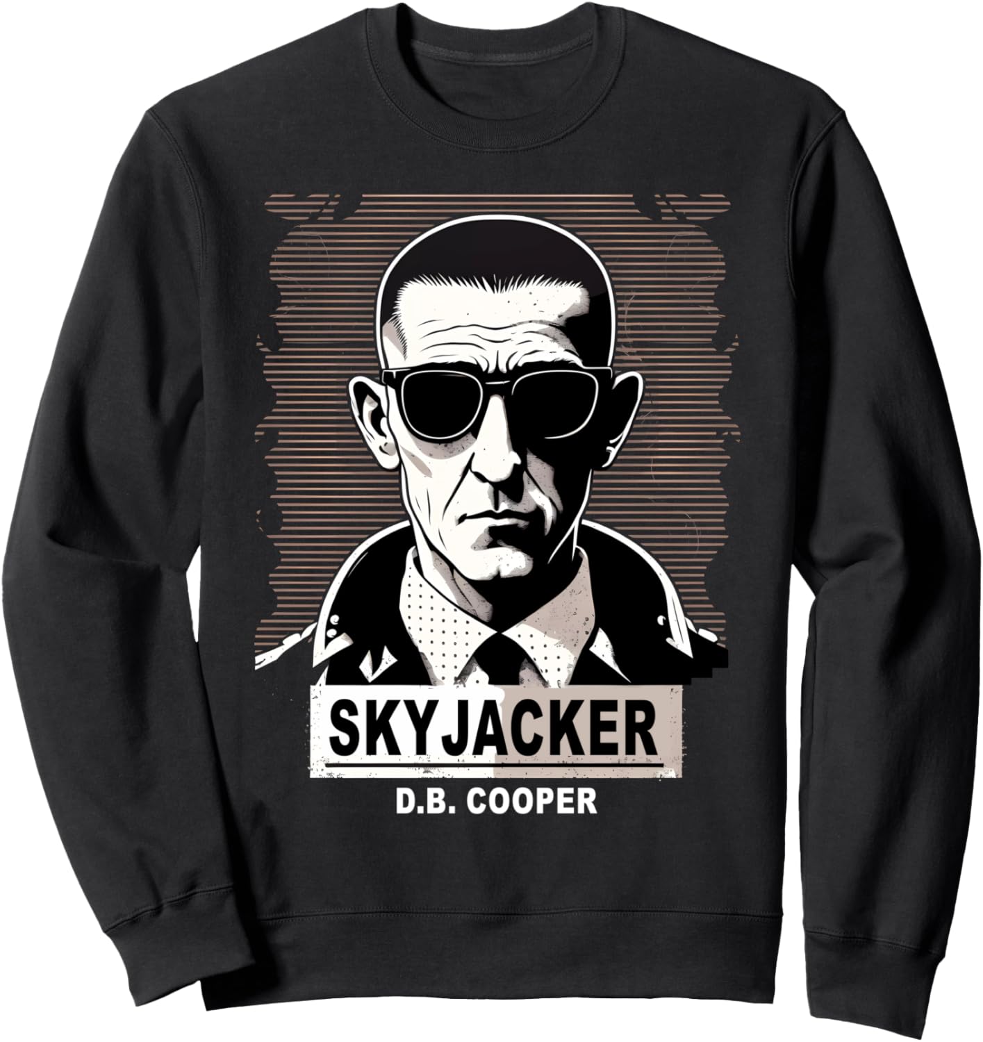 

Толстовка DB Cooper Skyjacker Hijacker Skydiver, черная The D.B. Cooper Fan Club