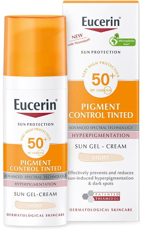 

Eucerin, Pigment Control Tinted Light SPF50 Light, Окрашивающий крем для лица, 50 мл