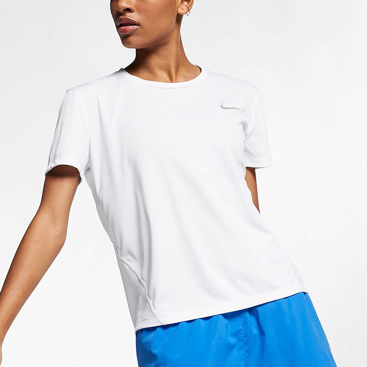 Футболка Nike Miler Short-Sleeve Running AJ8122-100, белый — фото 4