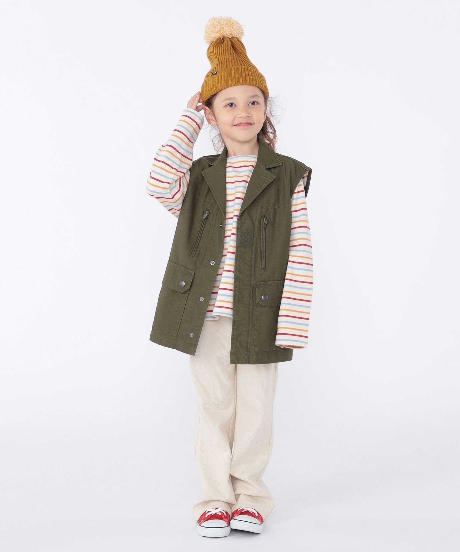 Голденмиллс: 100–140 см / Военный жилет Ships Kids, olive