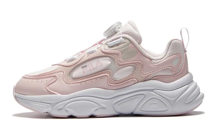 FILA KIDS Mars Slip Resistant Anti Kick Cushioning Low top детские кроссовки для бега Pink White