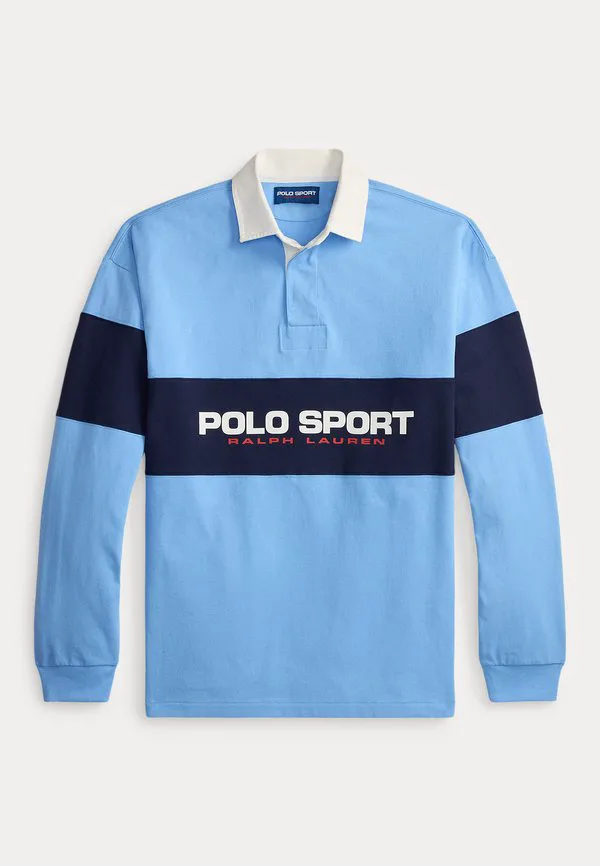 Большая поло спортивная рубашка для регби поло рубашка Polo Ralph Lauren, Chatham Blue/Cruise Navy — фото 4