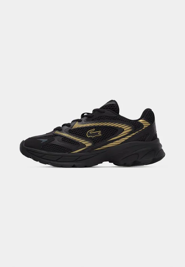 Детские кроссовки junior l003 neo shot laces унисекс Lacoste, Black/Gold-Coloured — фото 2