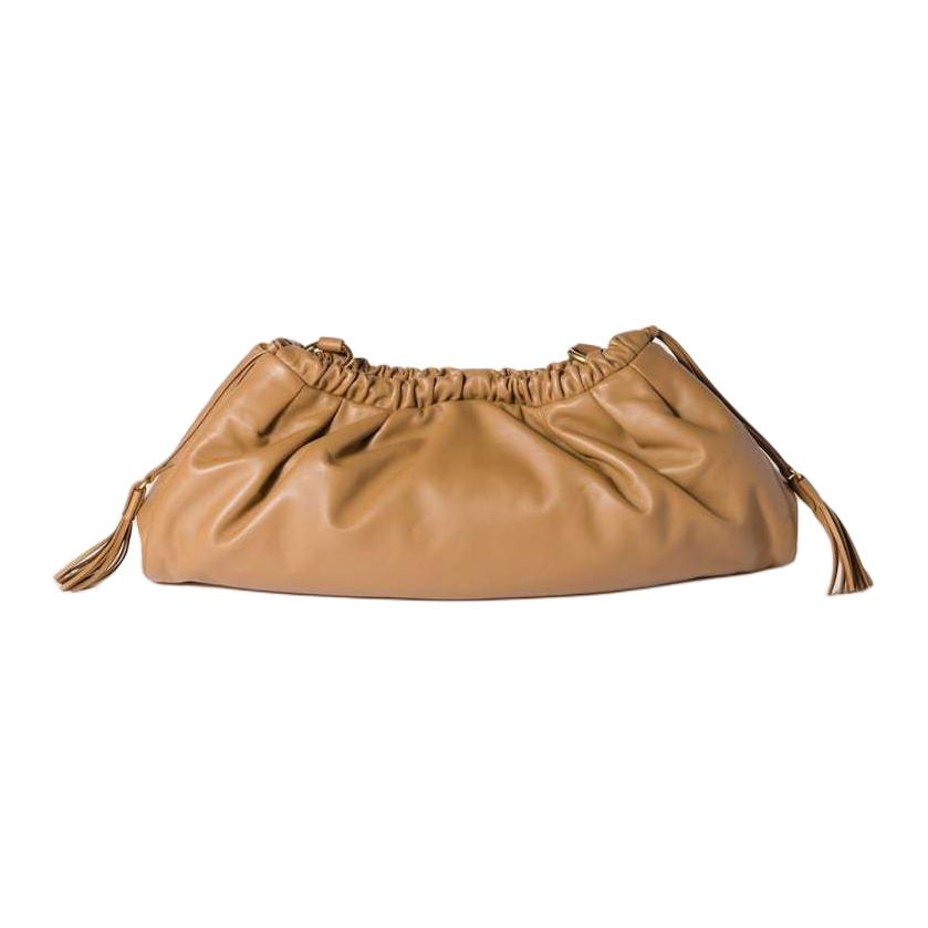 Сумка Joie Lambskin, женская сумка через плечо карамельного цвета MIU MIU, basic set (bag+dust bag) — фото 3