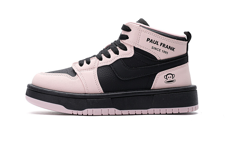 

Кеды, скейтборд обувь женская высокая черный розовый черный Paul Frank
