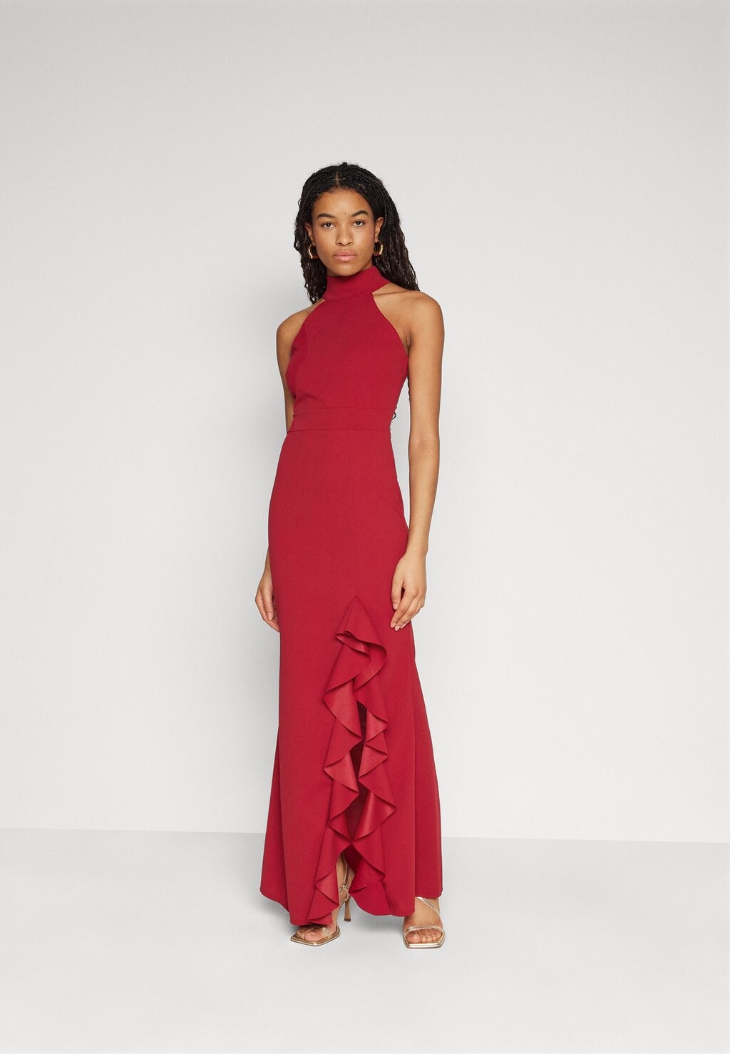

Вечернее платье Claudine Ruffle Maxi WAL G., цвет cherry red