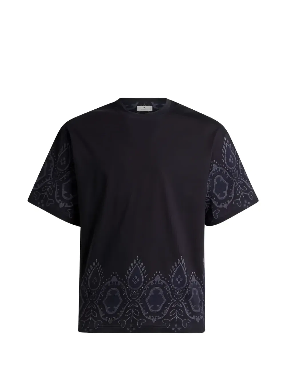 Футболка с узором пейсли ETRO, синий