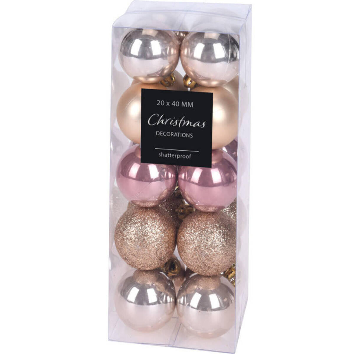 

Рождественские шары Home Styling Collection, 7,8x19,5x7,8 см, золотой