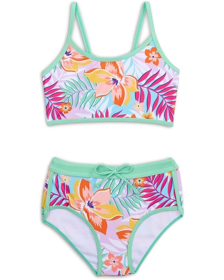 Комплект купальника для девочек Appaman Stella Swim Shorts Set 's Retro Tropics Tankini Swimwear RED367, мультиколор — фото 3