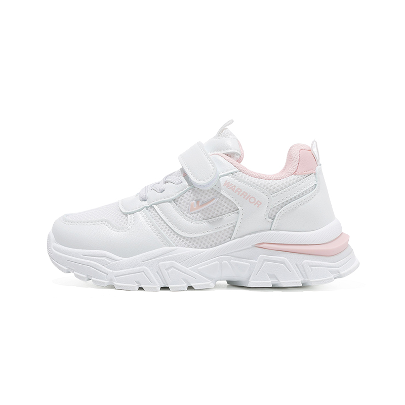 

Дышащие детские беговые кроссовки Kids' для увеличения роста WARRIOR, белый/розовый
