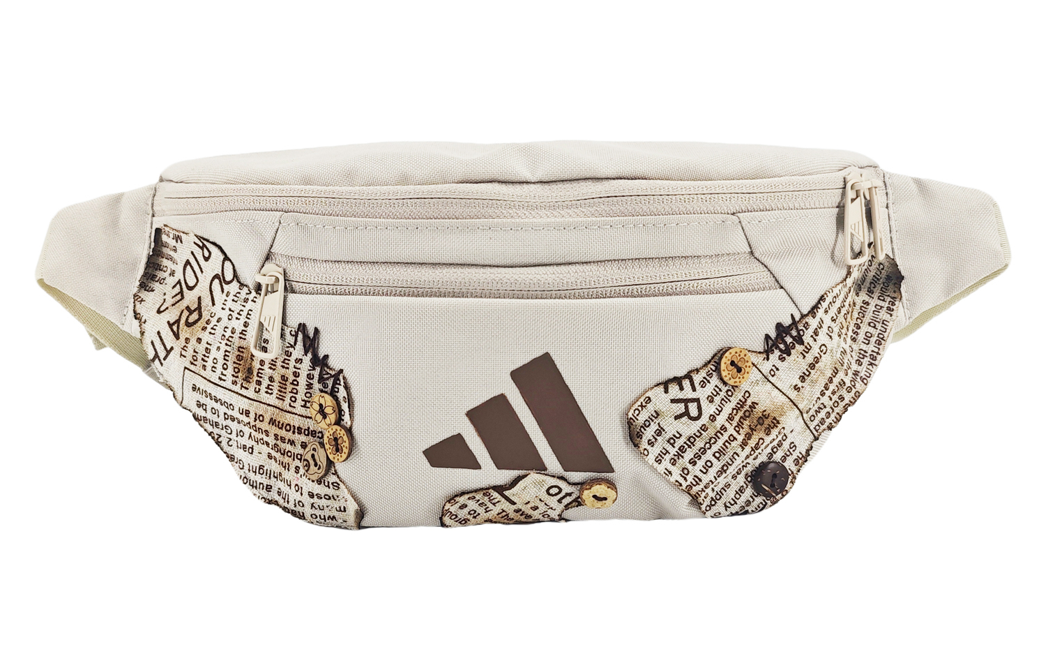 

Adidas Фани пак из переработанного полиэстера Old Paper многослойный Regular Unisex Ecru