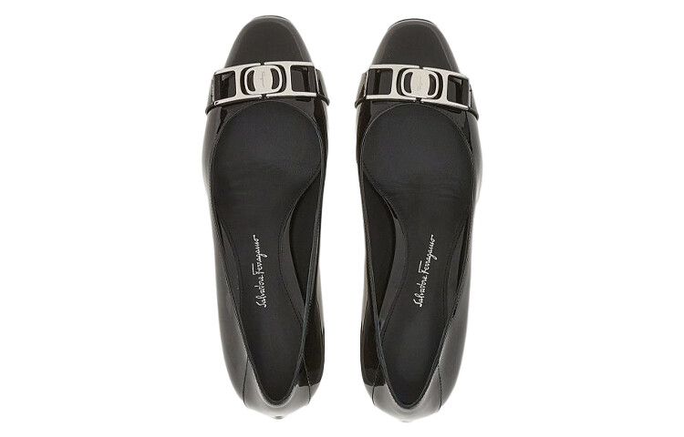 Туфли женские Ferragamo Vara High Heels, черный — фото 4