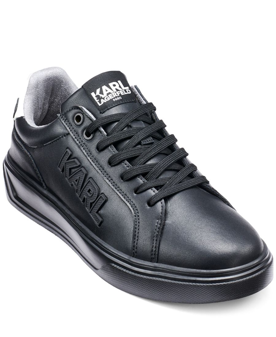 Мужские кожаные кроссовки Karl KARL LAGERFELD PARIS, Black