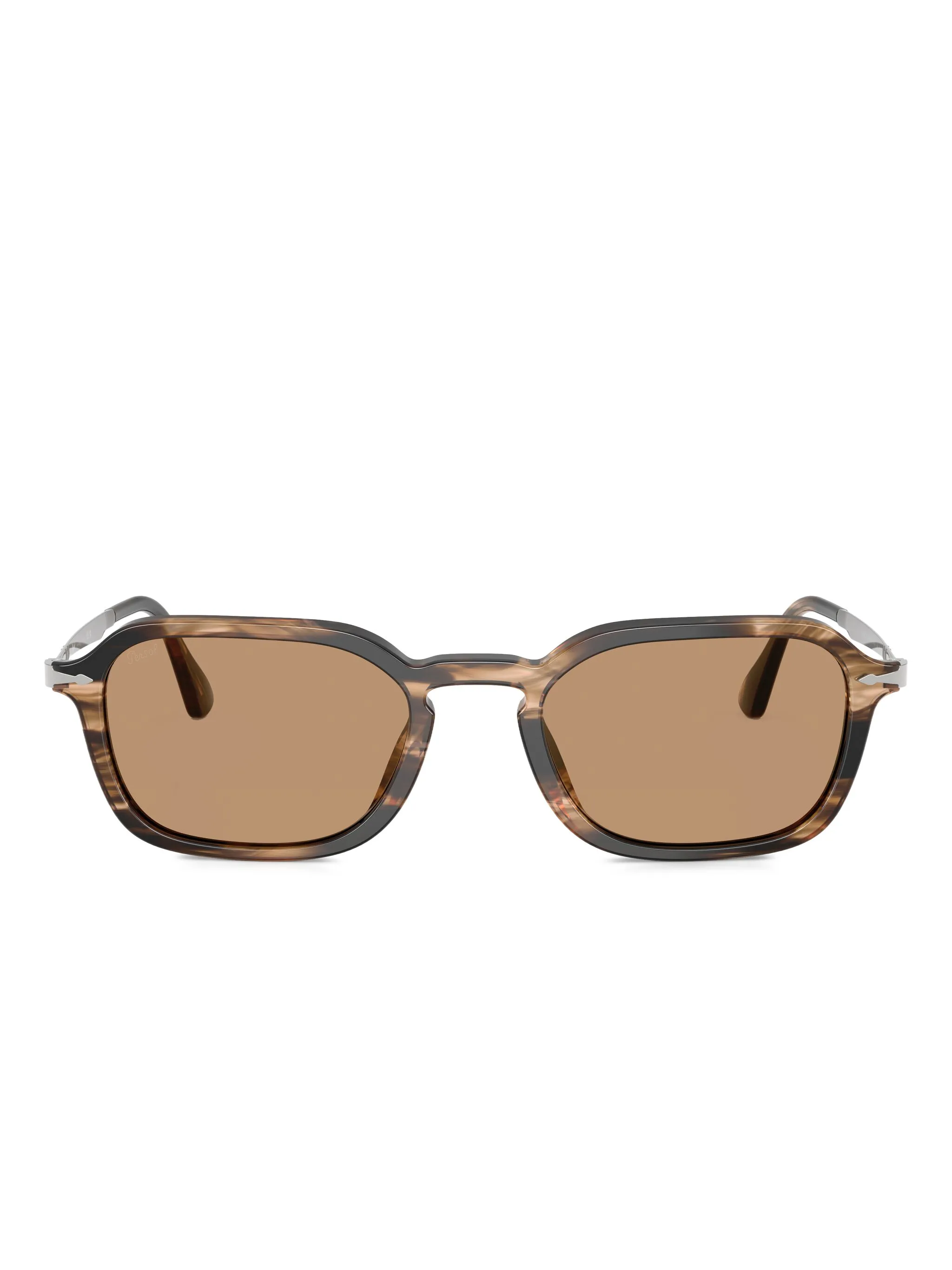 

Солнцезащитные очки в квадратной оправе Persol, коричневый