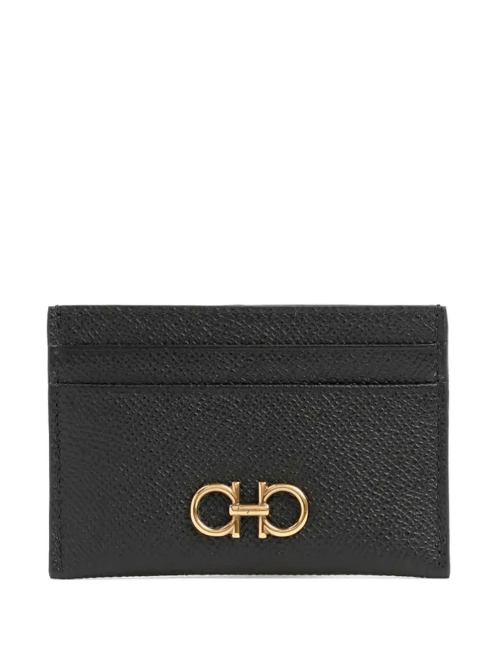 

Кожаный кардхолдер Ferragamo, черный