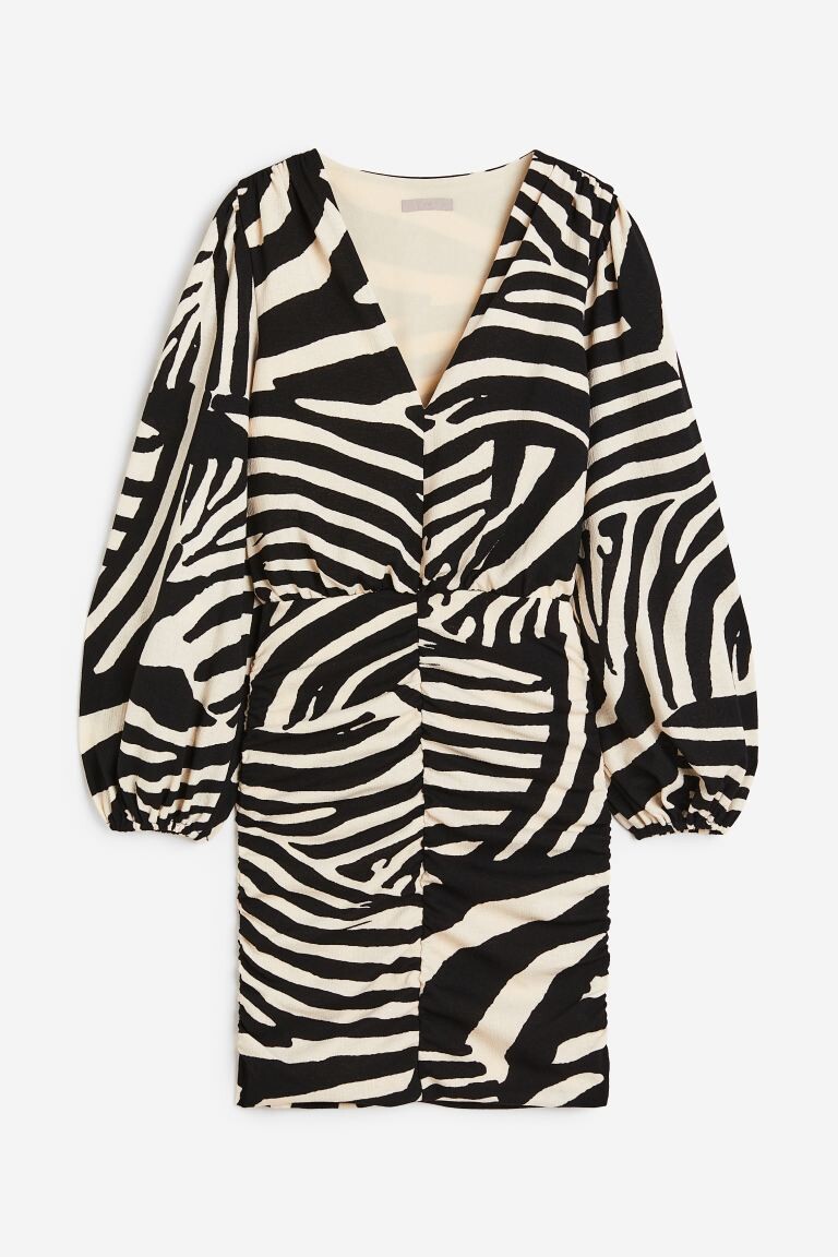

Платье из джерси с рюшами H&M, черный