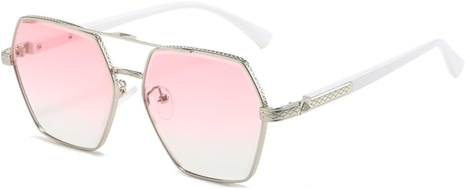 

Мужские солнцезащитные очки, женские солнцезащитные очки в стиле ретро с двухцветной металлической отделкой и зеркальными линзами, защита от УФ-излучения UV400 HPIRME, 5