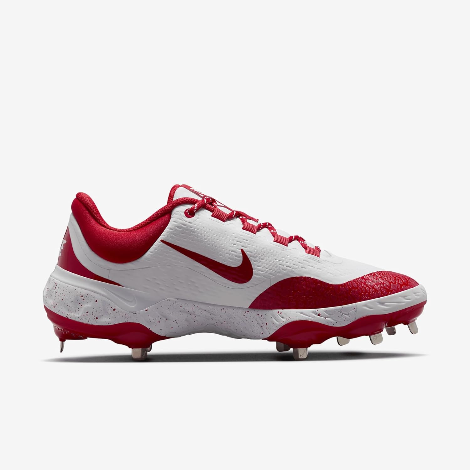 Бейсбольные бутсы Nike Men's Alpha Huarache Elite 4, White/University Red — фото 3