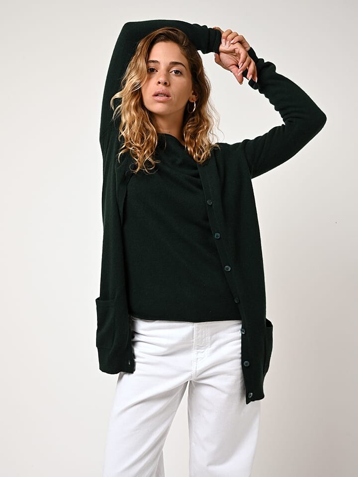 

Кардиган AUTHENTIC CASHMERE Kaschmir-Cardigan Cimet, темно-зеленый