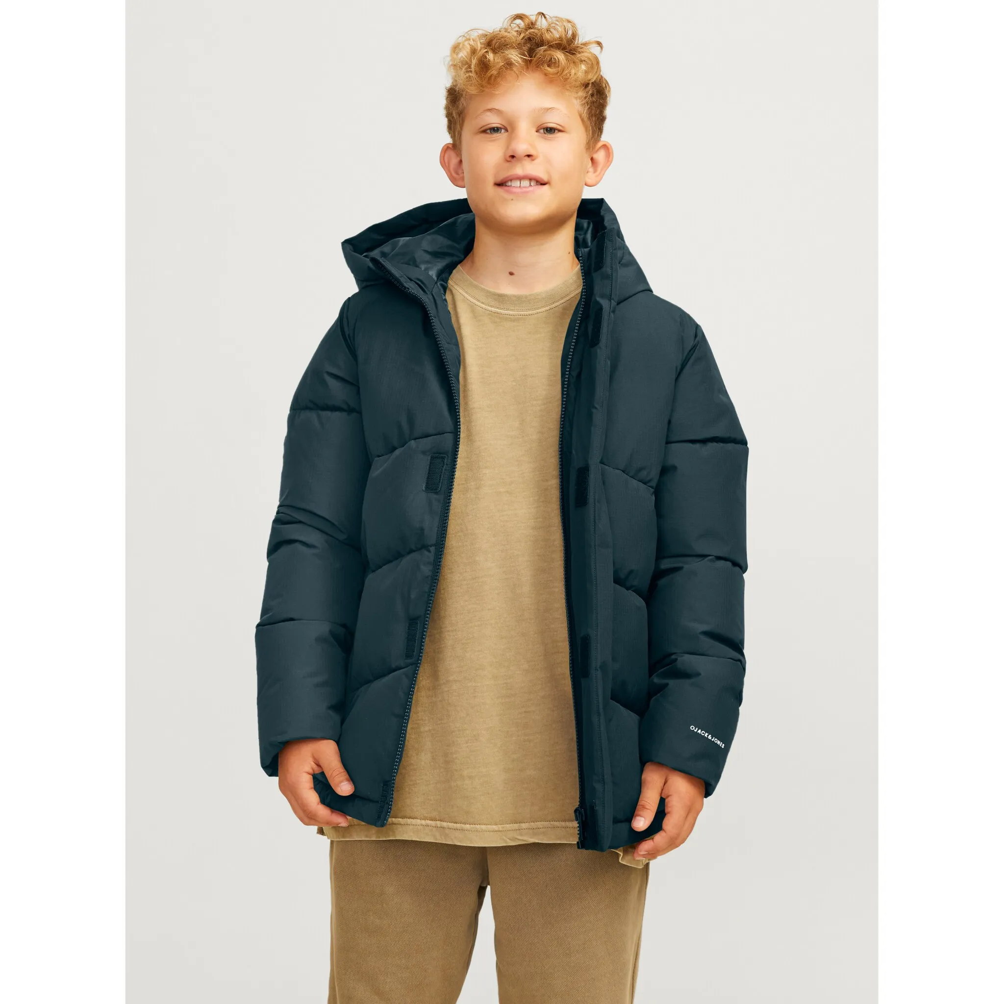 

Детская стеганая куртка Jack & Jones «JJWORLD PUFFER JACKET JNR», с капюшоном Jack & Jones Junior, цвет Magical Forest