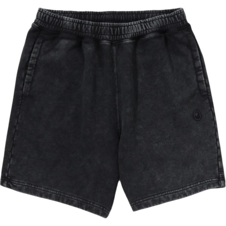 

Bape Garment Dye One Point расслабленные шорты-свитшот A BATHING APE, черный