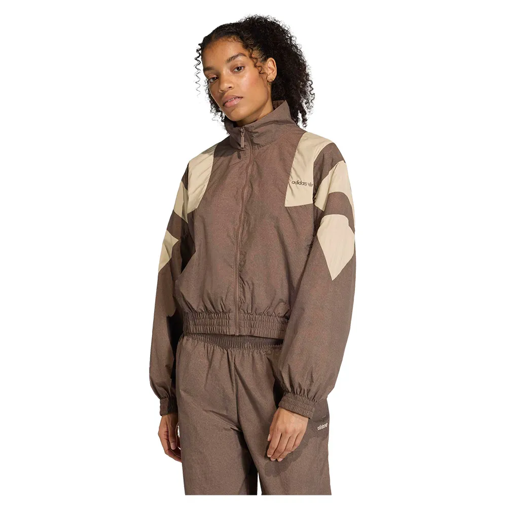 

Толстовка adidas Originals Blocked Washed Zipped с полной застежкой-молнией, коричневый