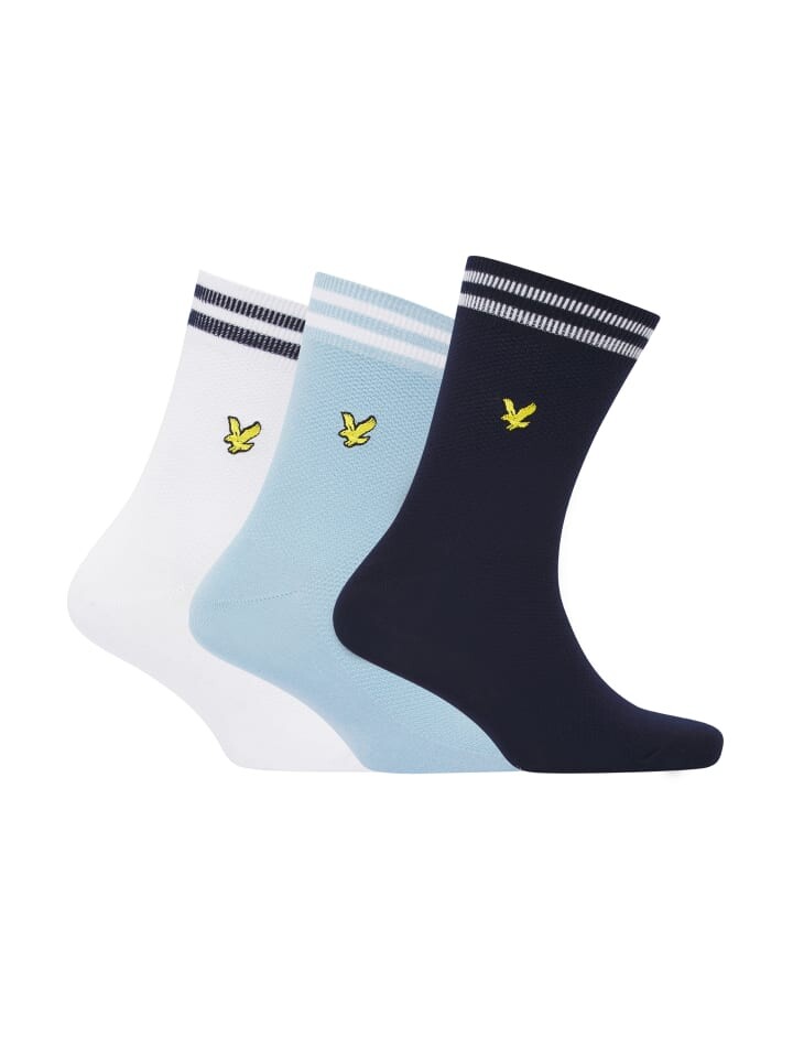 

Носки Lyle & Scott Socken 3-Er Set, цвет Hellblau/Weiß/Dunkelblau