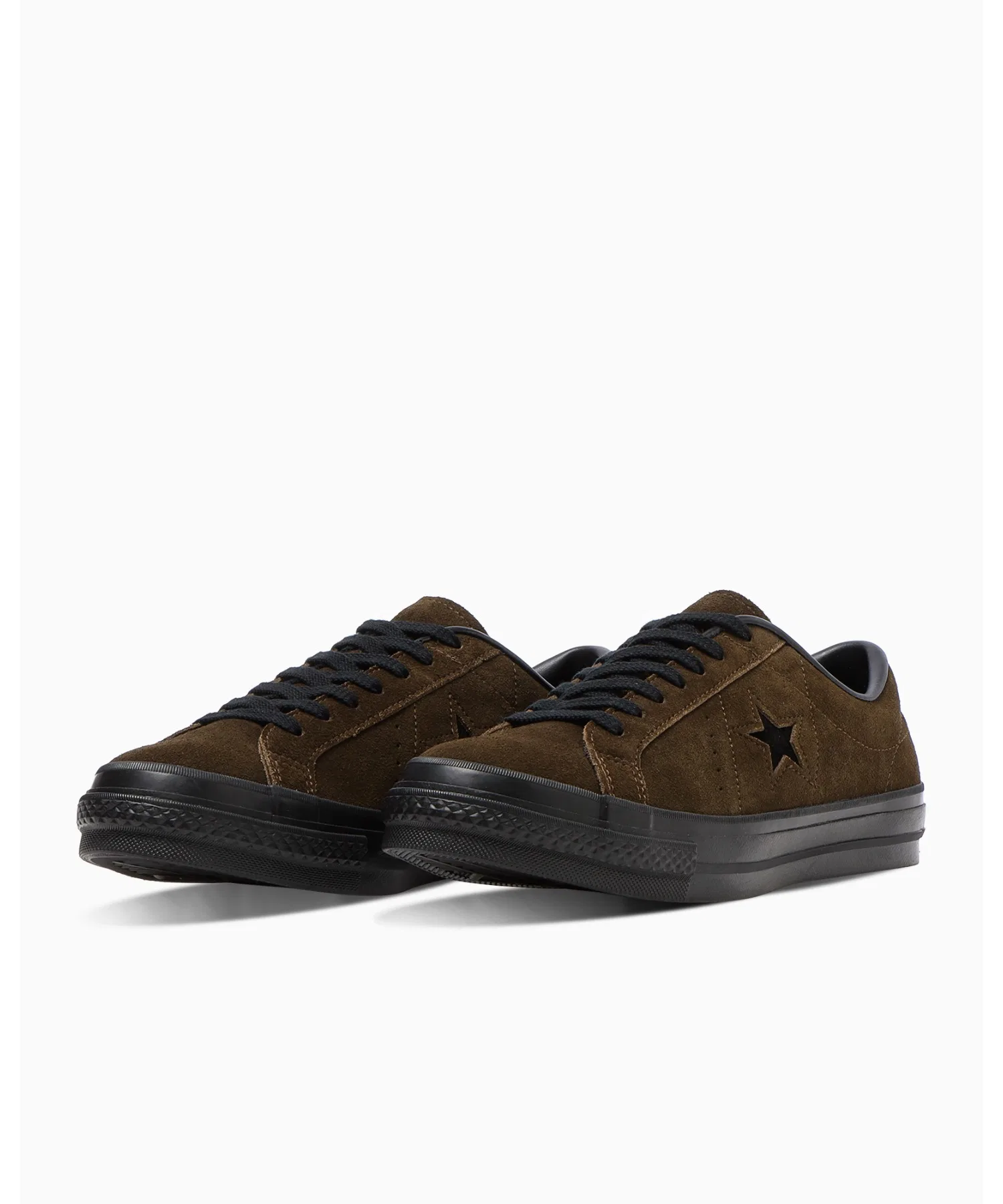 Унисекс кроссовки CONVERSE ONE STAR J SUEDE из замши коричневые — фото 2