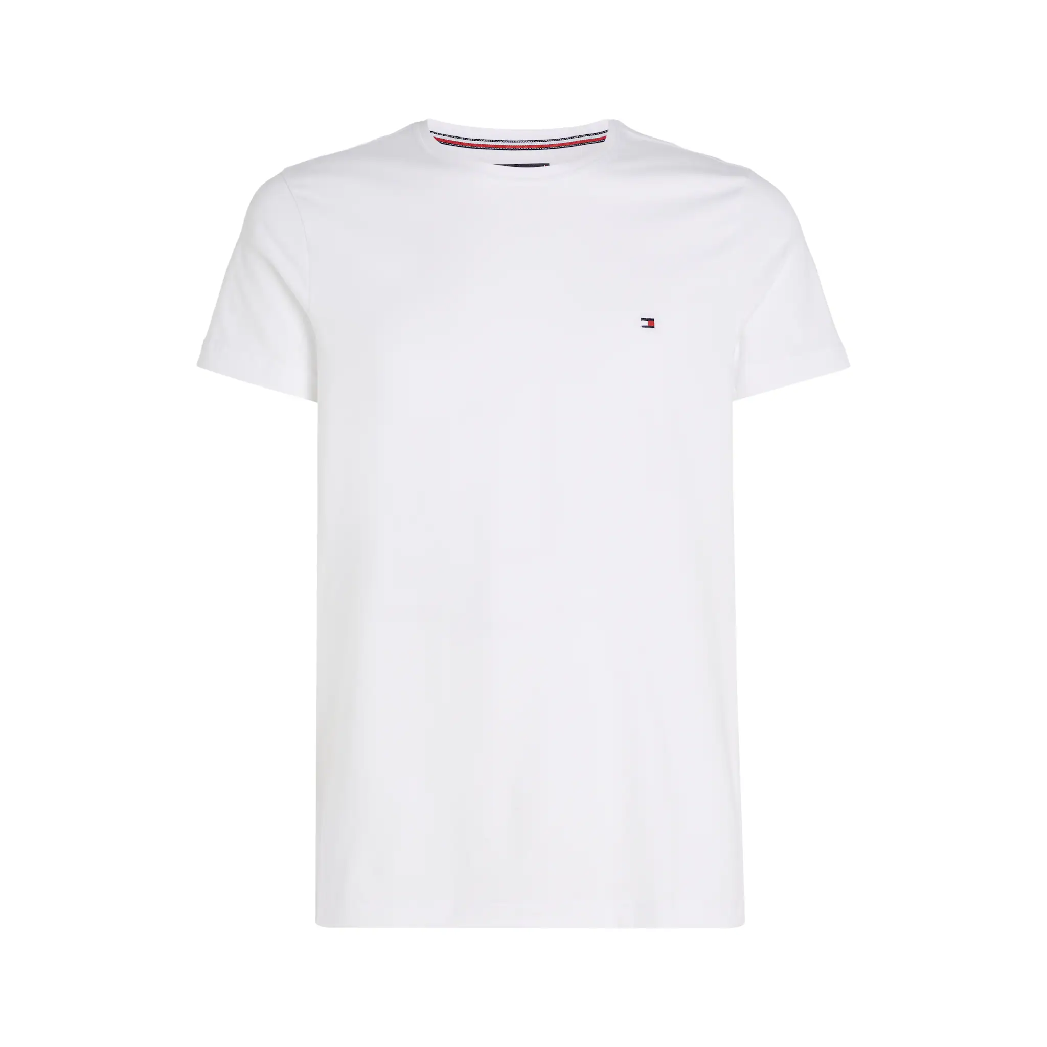 Футболка Tommy Hilfiger "CORE STRETCH SLIM C-NECK TEE", белый — фото 4