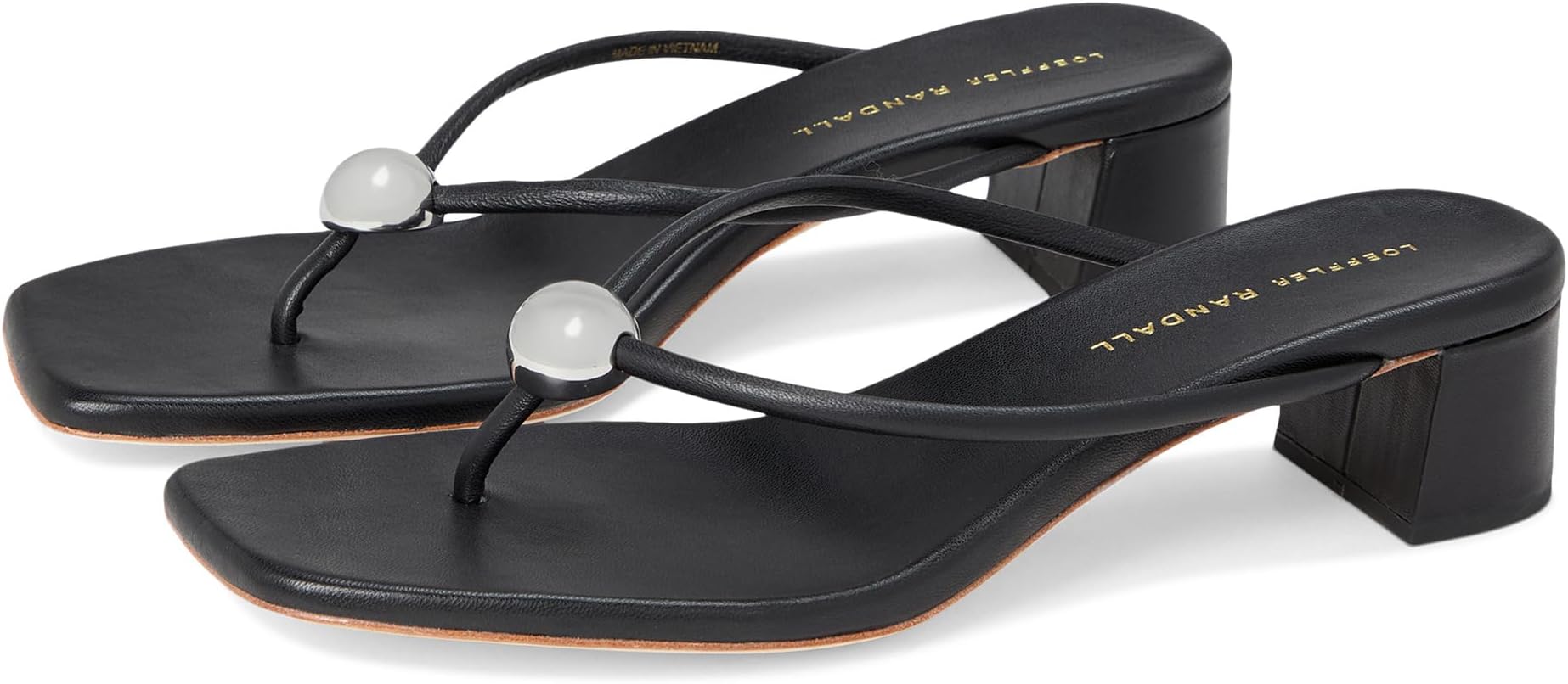 Туфли Loeffler Randall Odessa Heeled Mules w/ Hardware, черный