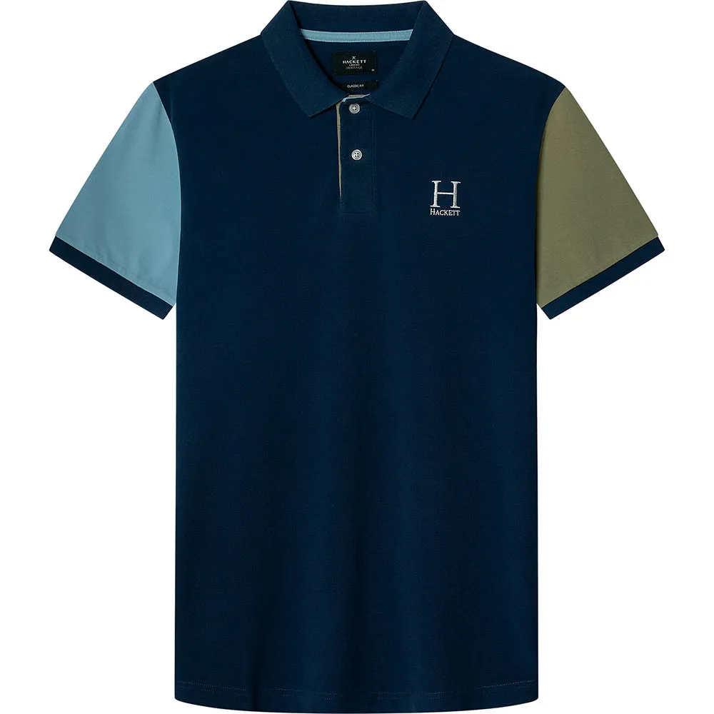 

Поло с коротким рукавом Hackett Heritage Multi, синий