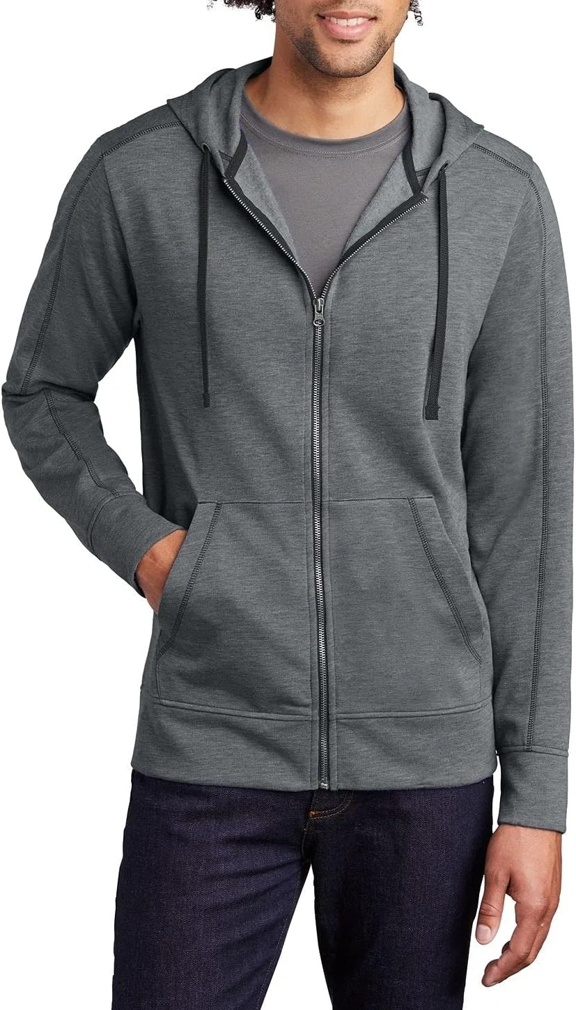 

JustBlanks мужская толстовка с капюшоном на молнии, трикотаж fleece